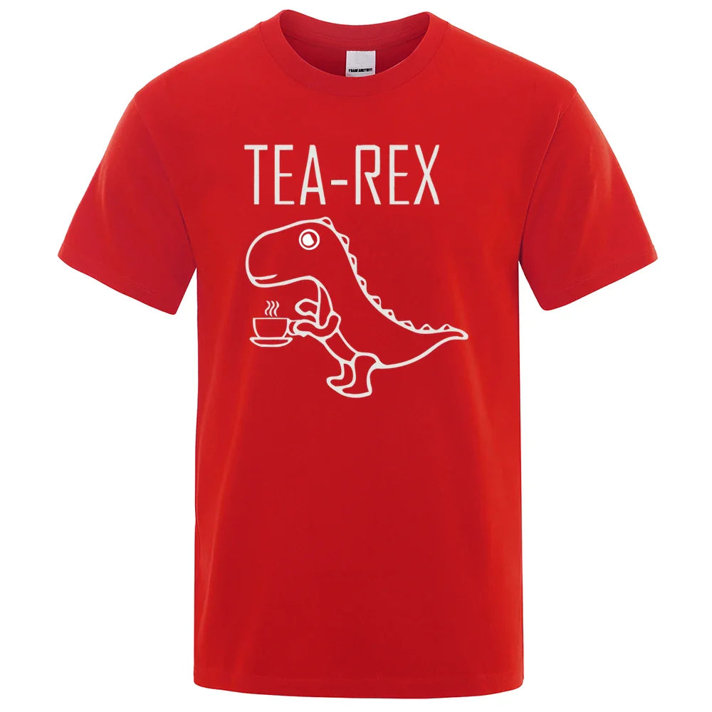 Tea Rex Dino Coffee Tee – Red